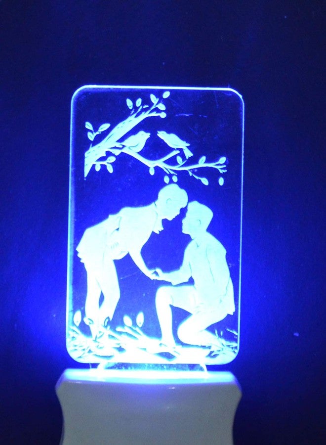 زوبر مصباح زوبر الليلي ثلاثي الأبعاد بتصميم ثلاثي الأبعاد وألوان متعددة، مناسب للغرف وغرف المعيشة والردهات J25 - Image 1